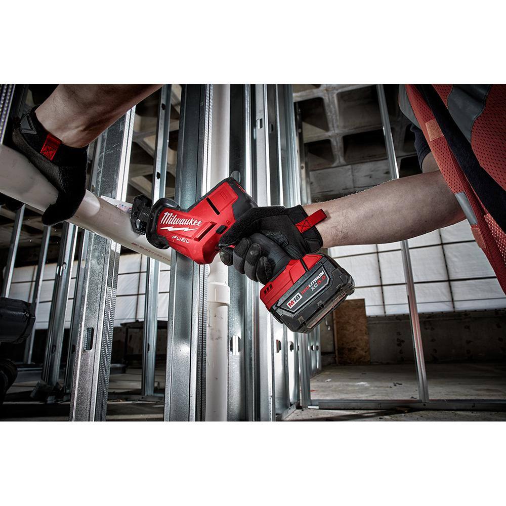 Milwaukee M18 FUEL 18V Lithium-Ion Brushless Cordless HACKZALL Reciprocating Saw with SAWZALL Reciprocating Saw Blade Set (25-Pc) 2719-20-49-22-1113S
