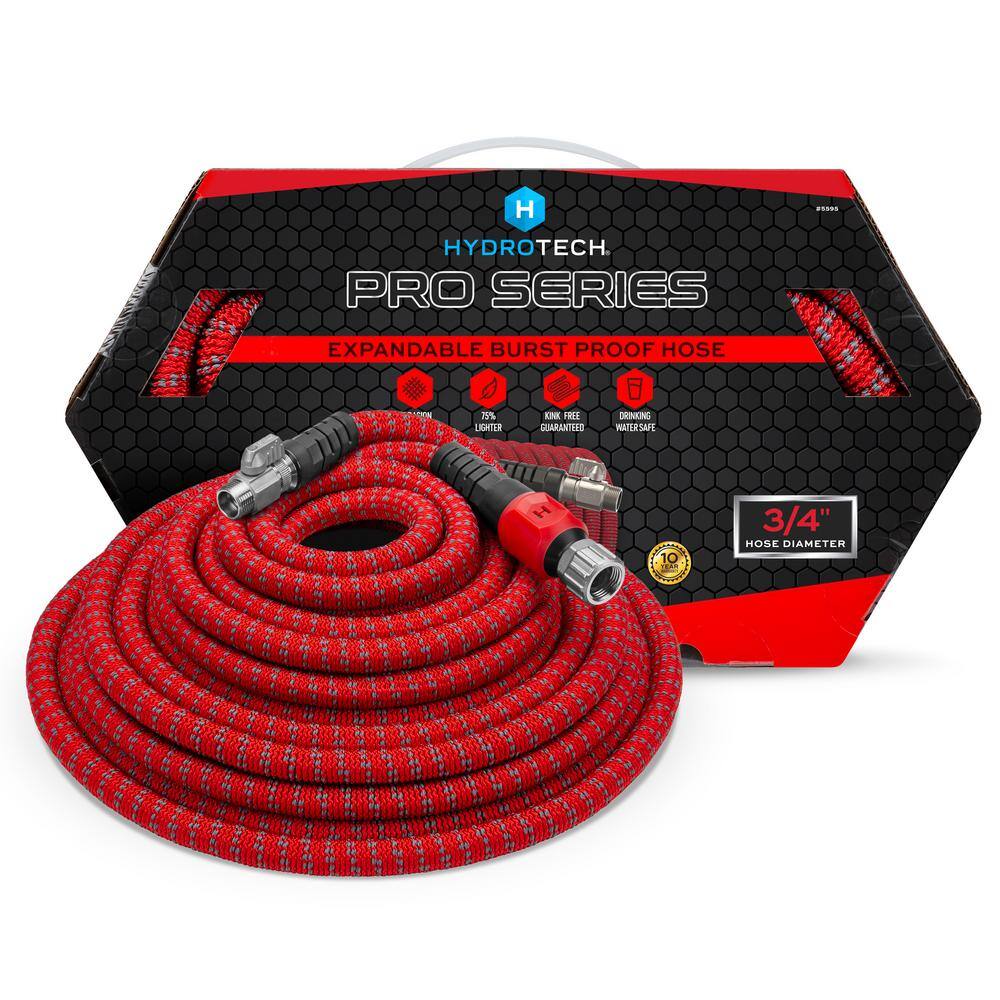 Hydrotech ProSeries Expandable 3/4 in. Diameter x 200 ft. Garden Water Hose 5595C3