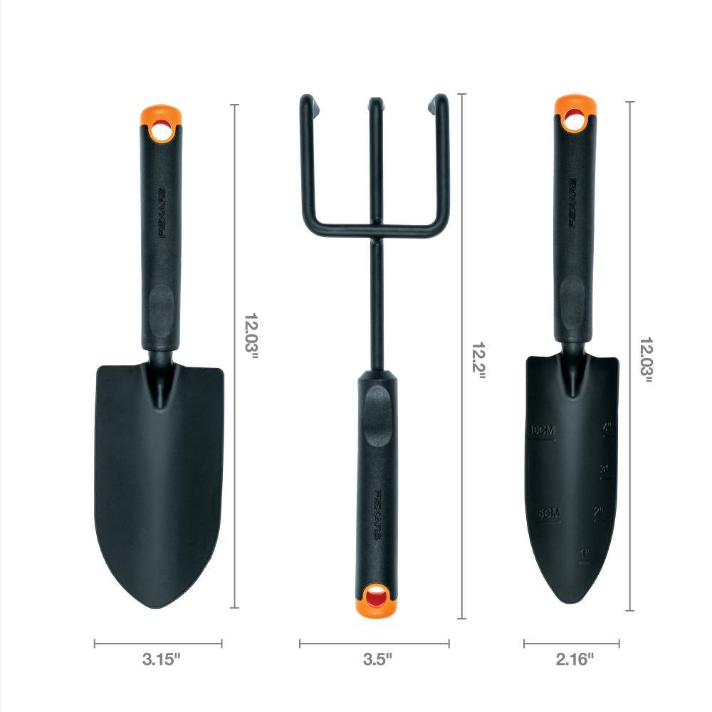 Fiskars 6-Piece Essentials Heavy-Duty Garden Tool Set 2009107