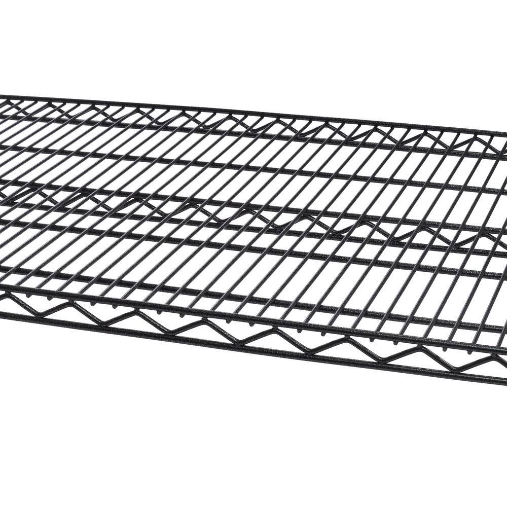 TRINITY PRO Black 5-Tier Steel Wire Garage Storage Shelving Unit (48 in. W x 72 in. H x 24 in. D) TBFPBA-0926