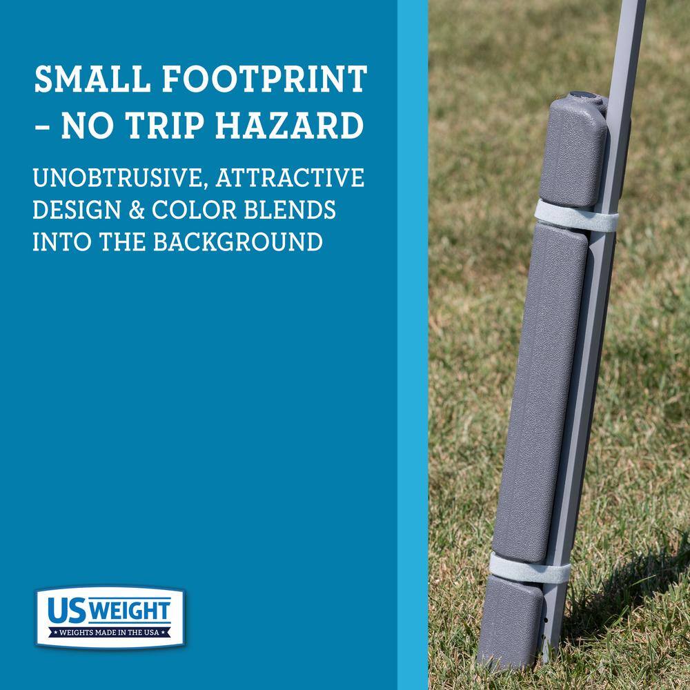 USW 60 lbs. Grey US Weight Canopy Weight Set (Set of 4) U0060