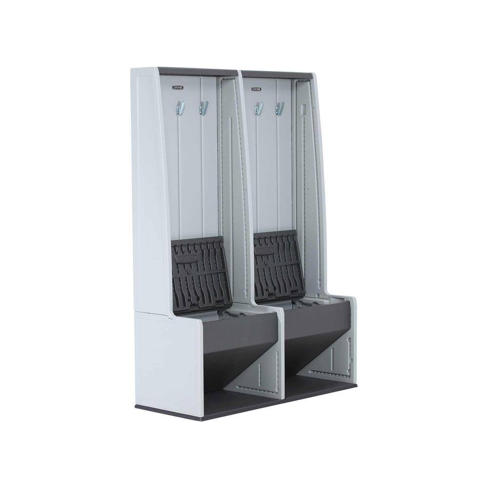 Lifetime 5 ft. x 1.5 ft. x 3.75 ft. Home and Garage Storage Locker System in Gray 60226