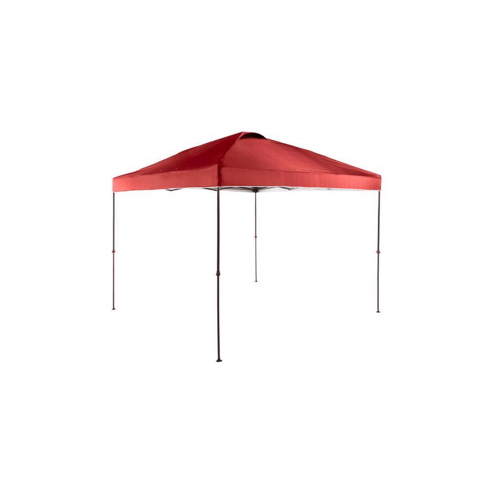 Everbilt 10 ft. x 10 ft. Red Instant Canopy Pop Up Tent NS CLIA 100-R