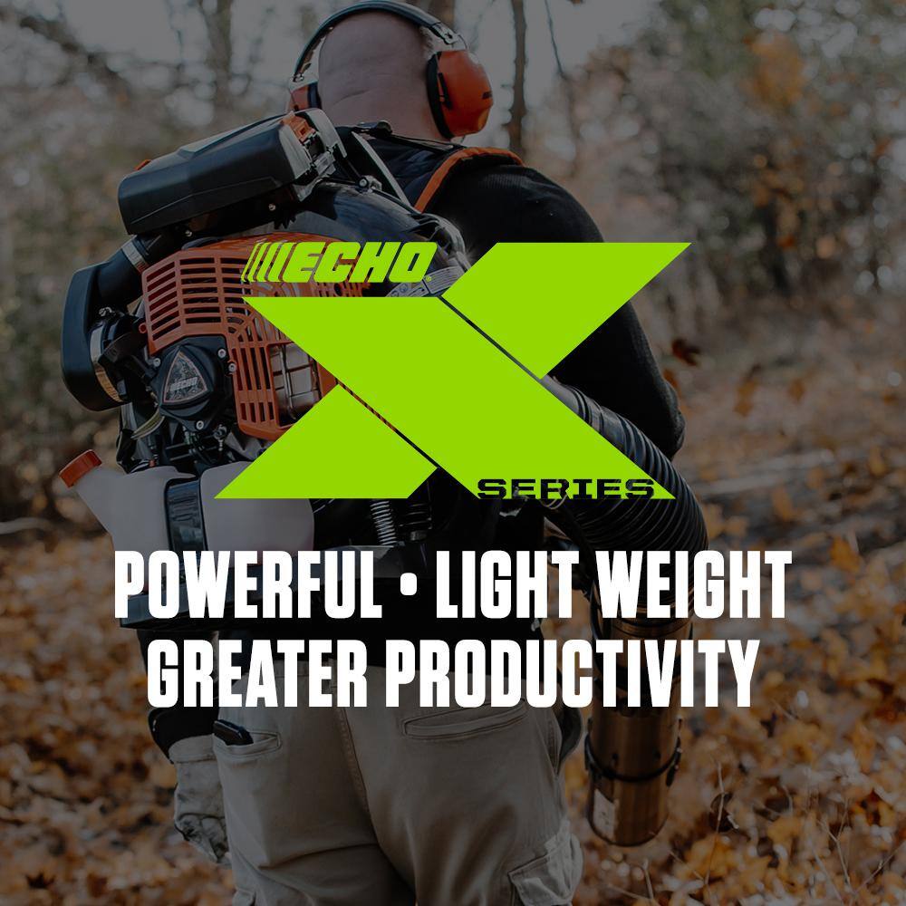 ECHO 234 MPH 756 CFM 63.3 cc Gas 2-Stroke X Series Backpack Leaf Blower with Hip Throttle PB-770H