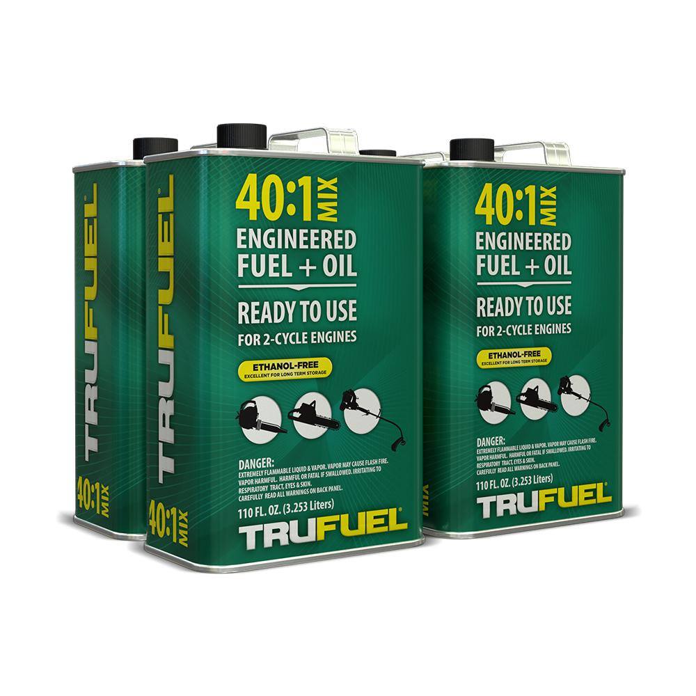 TruFuel 2-Cycle 40:1 Pre-Mixed Fuel and Oil 110 oz. (4-Pack) 6525506
