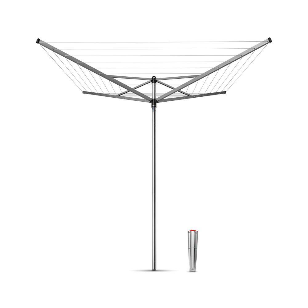 Brabantia 106.7 x 106.7 in. Topspinner Outdoor Rotary Clothesline with Ground Spike 310744