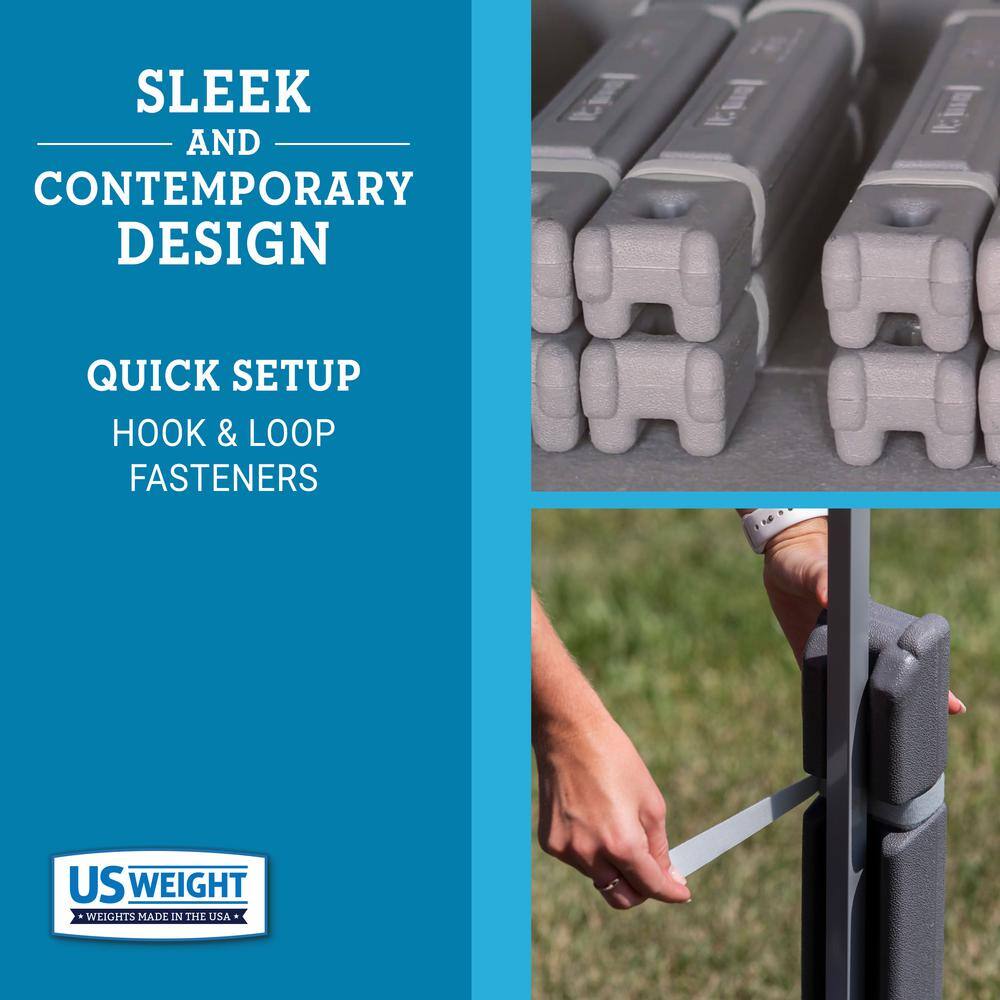 USW 60 lbs. Grey US Weight Canopy Weight Set (Set of 4) U0060