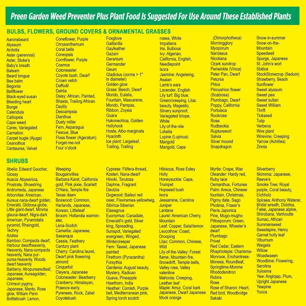 Preen 31.3 lbs. Garden Weed Preventer Plus Plant Food 2164261