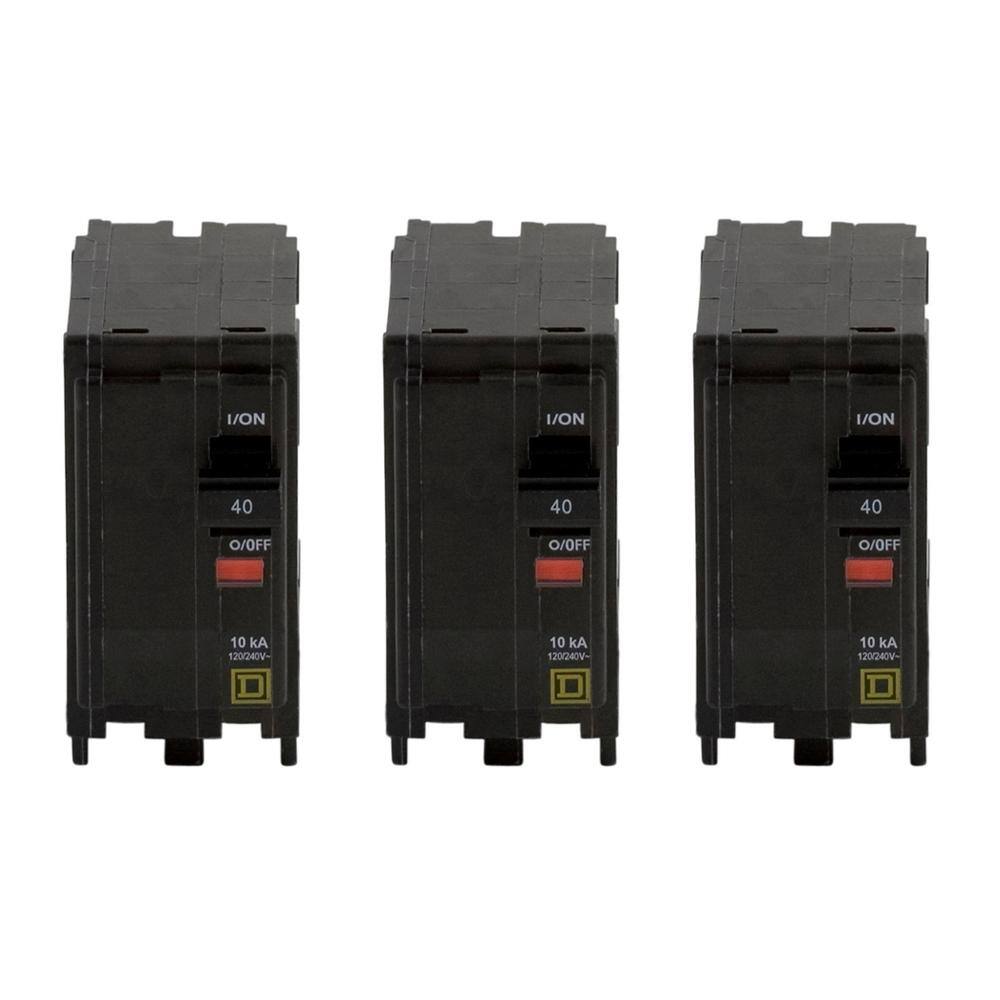 Square D QO 40 Amp 2-Pole Circuit Breaker (3-Pack) QO240CP3