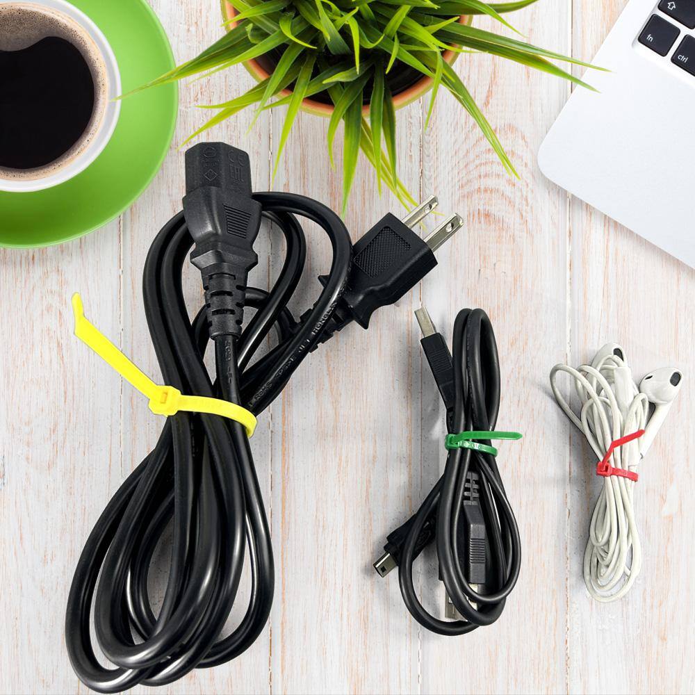 11 in. Standard 50 lbs. Tensile Strength UL 21S Rated Cable Zip Ties 1000-Pack (Orange) GT-11STOR1000