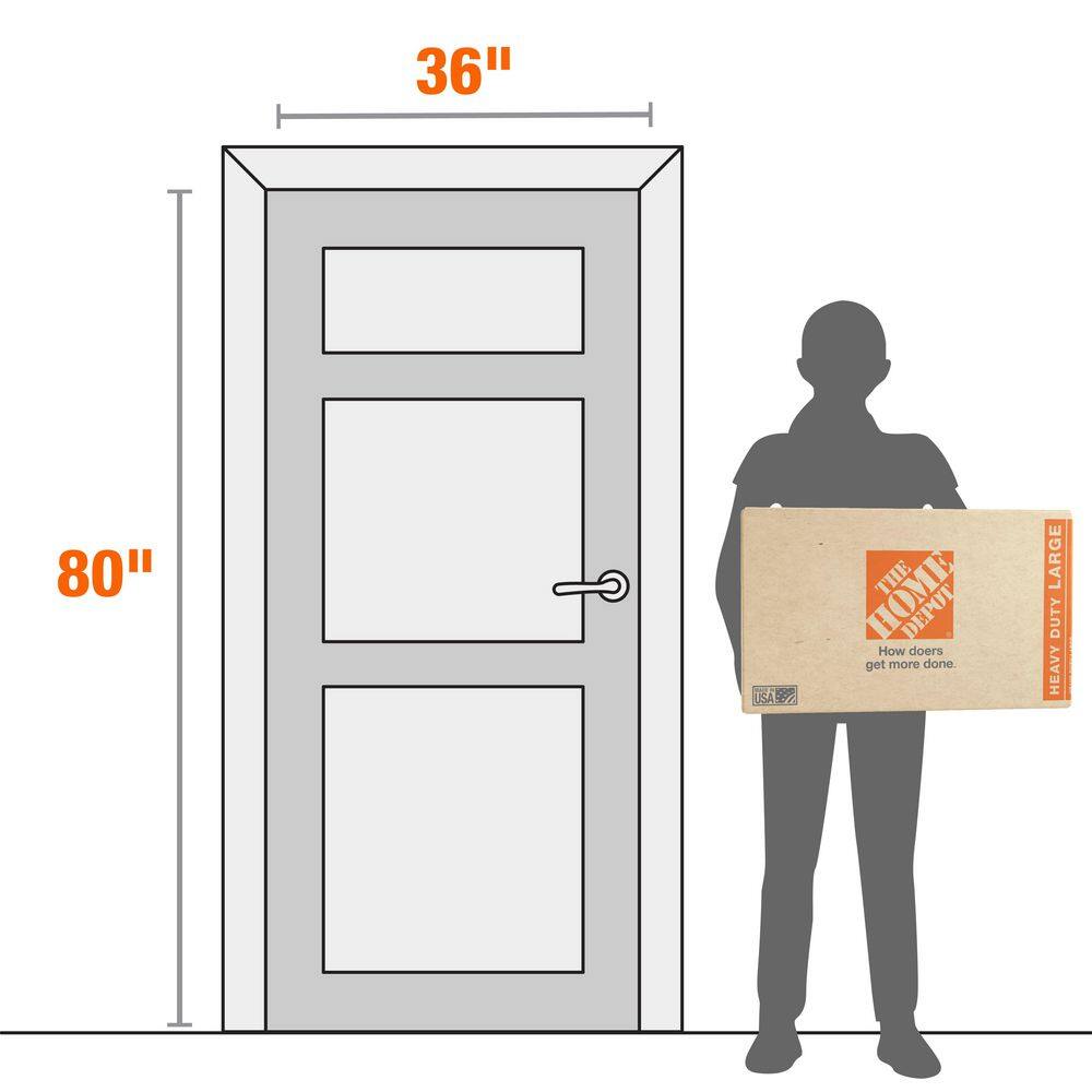 The Home Depot 26 in. L x 16 in. W x 15 in. D Heavy-Duty Large Moving Shipping and Packing Box with Handles (90-Pack) HDLRGBOX90