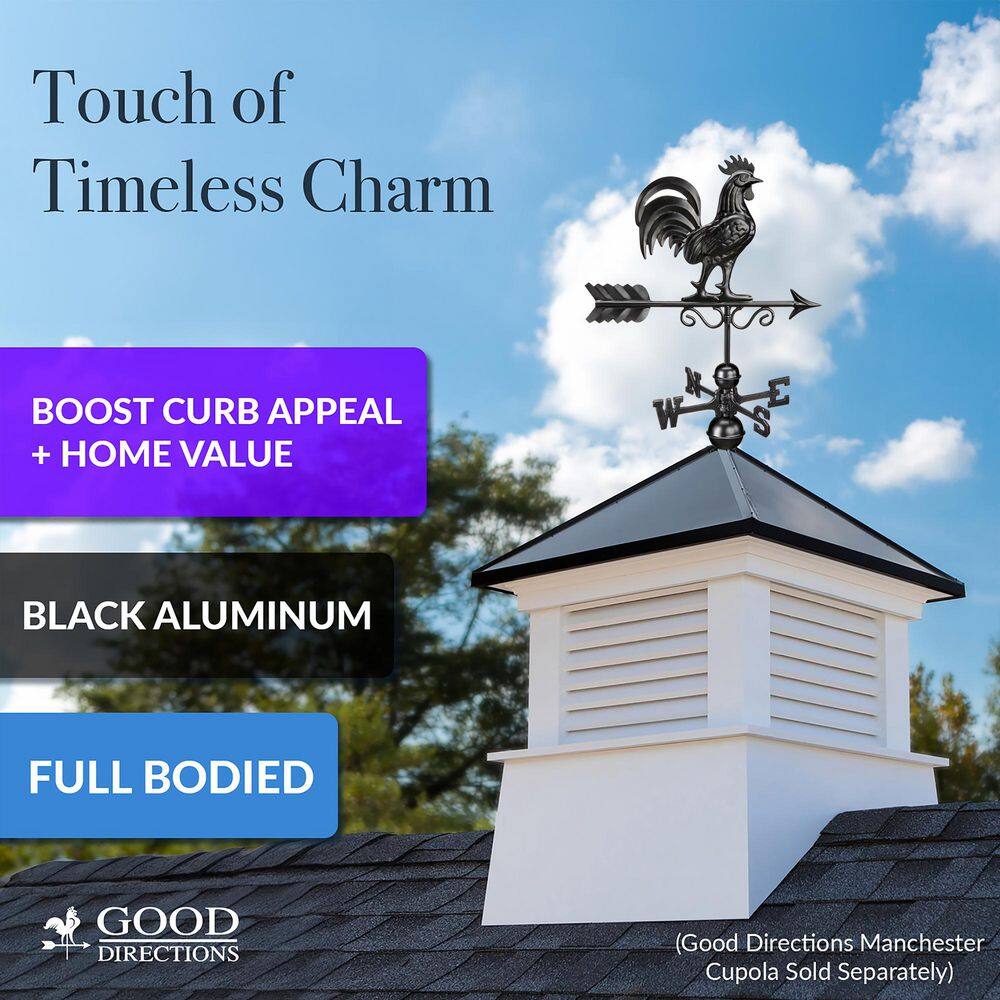 Good Directions Bantam Rooster Weathervane 1975K - Black 1975K