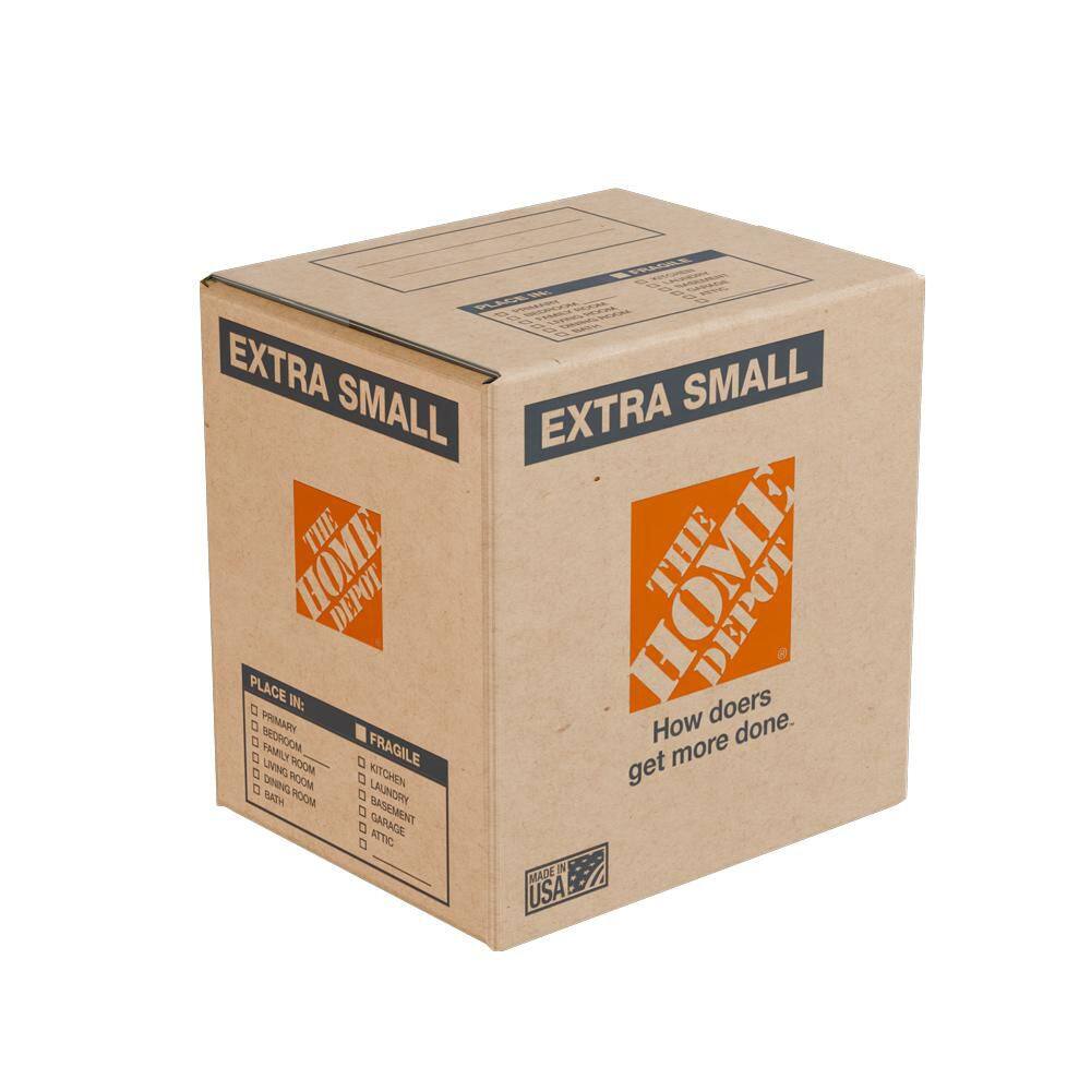 The Home Depot 10 in. L x 8 in. W x 10 in. D Extra Small Moving Box (560-Pack) XSB560