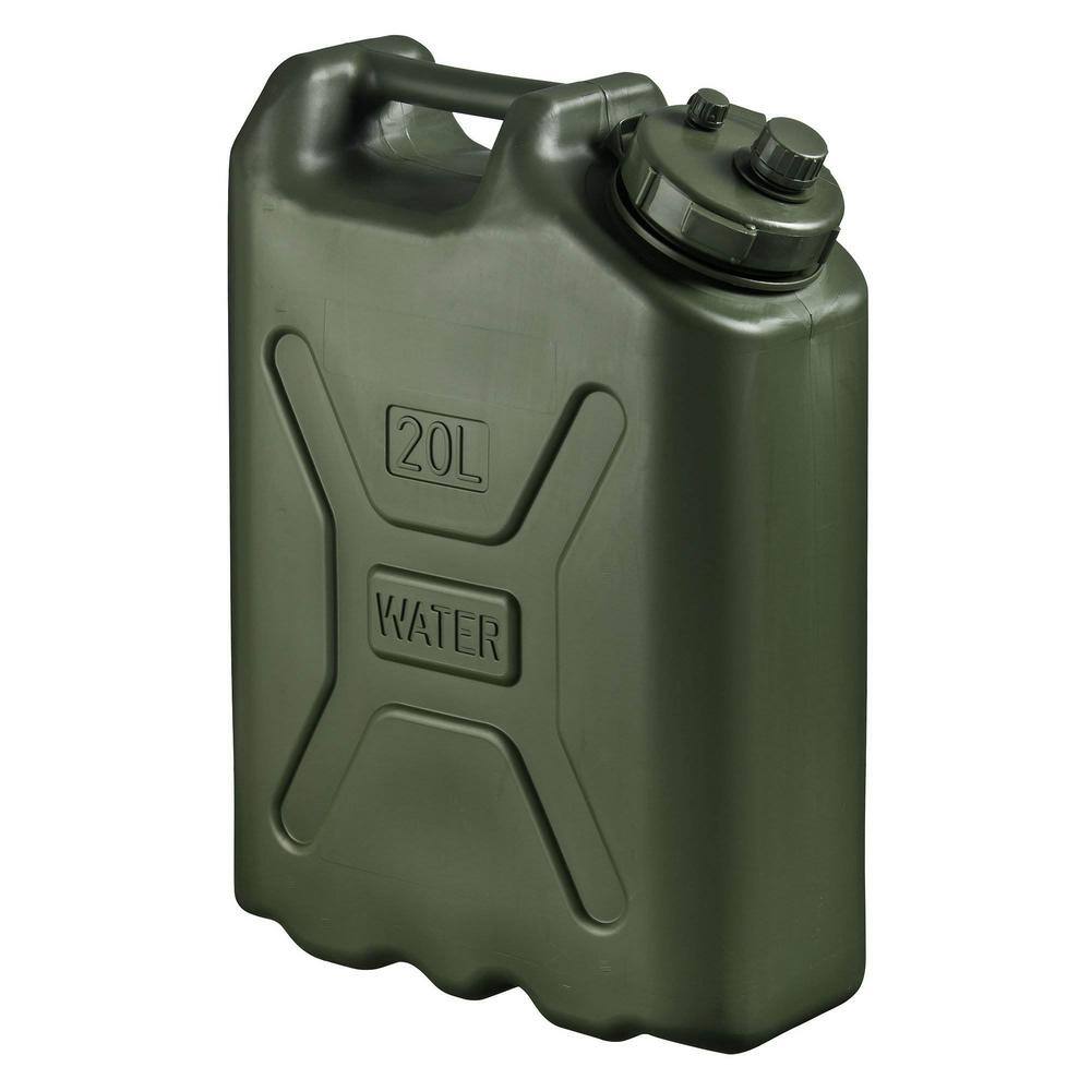 Scepter BPA Durable 5 Gal. 20 l Portable Water Storage Container, Green 05177-SCEPTER