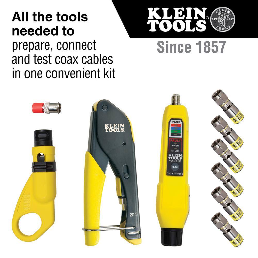 Klein Tools Coax Cable Installation & Test Tool Set VDV002818