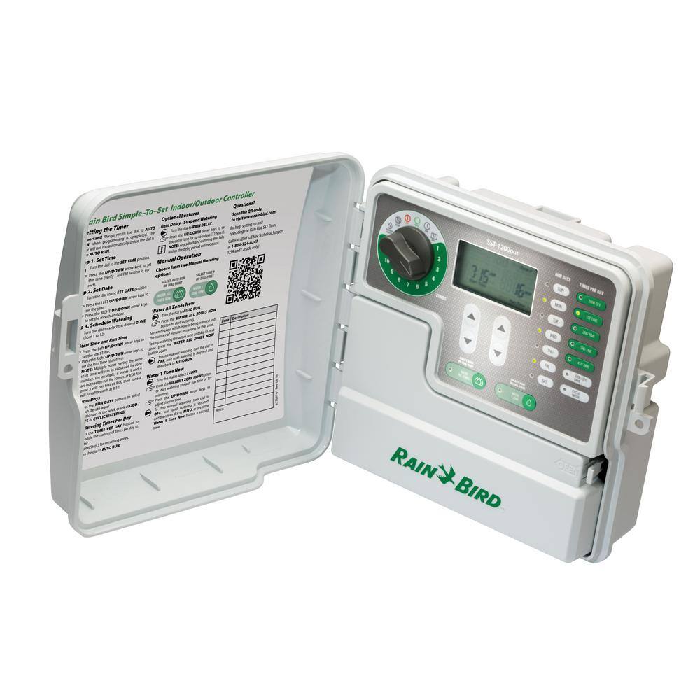 Rain Bird Simple-to-Set 12-Station Indoor/Outdoor Irrigation Timer SST1200out