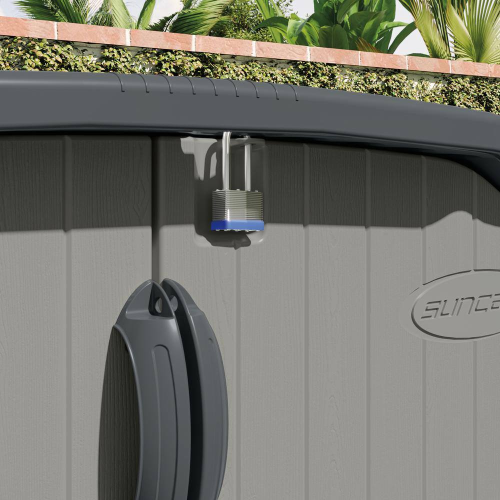 Suncast Glide Top 5 ft. W x 7 ft. D Plastic Shed (31.84 sq. ft.) BMS4950D