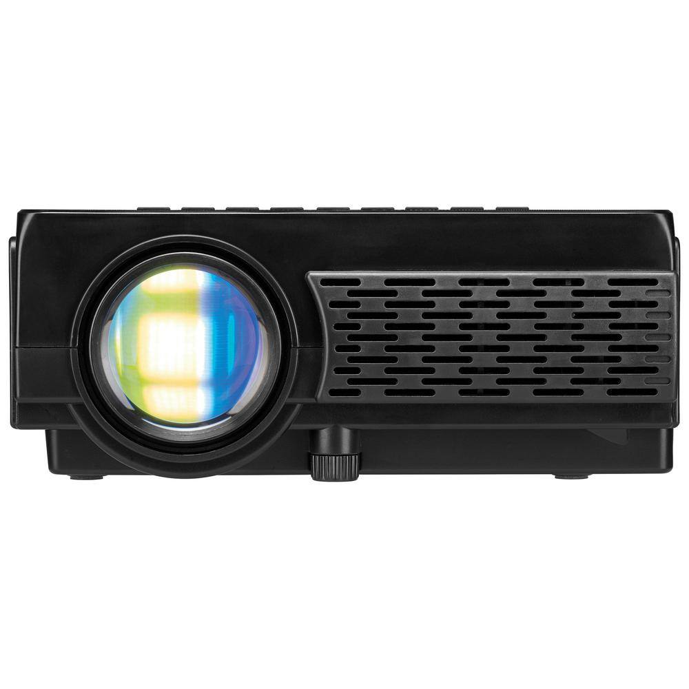 GPX 800 x 480 Mini Projector with 2500 Lumens, Bluetooth with 120 in. Projection Screen Included PJ300VP
