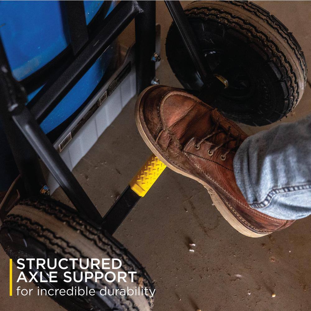 Gorilla 800 lbs. Capacity Convertible Steel Hand Truck, Wide Dual Mode Adjustable Height Handle, Simple/Safe Flatbed Conversion GH2-8