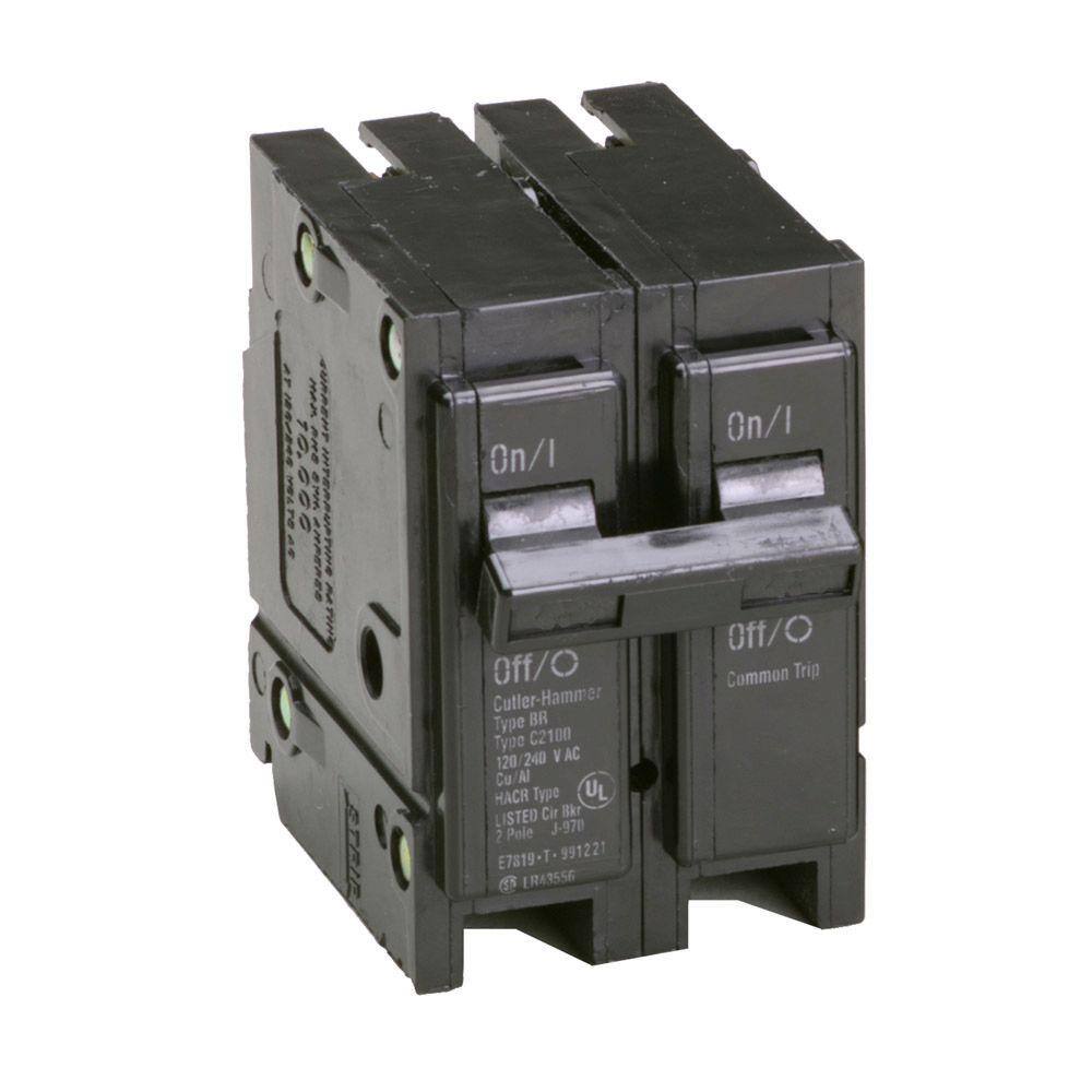 Eaton BR 100 Amp 120/240 Volts 2-Pole Circuit Breaker BR2100CS