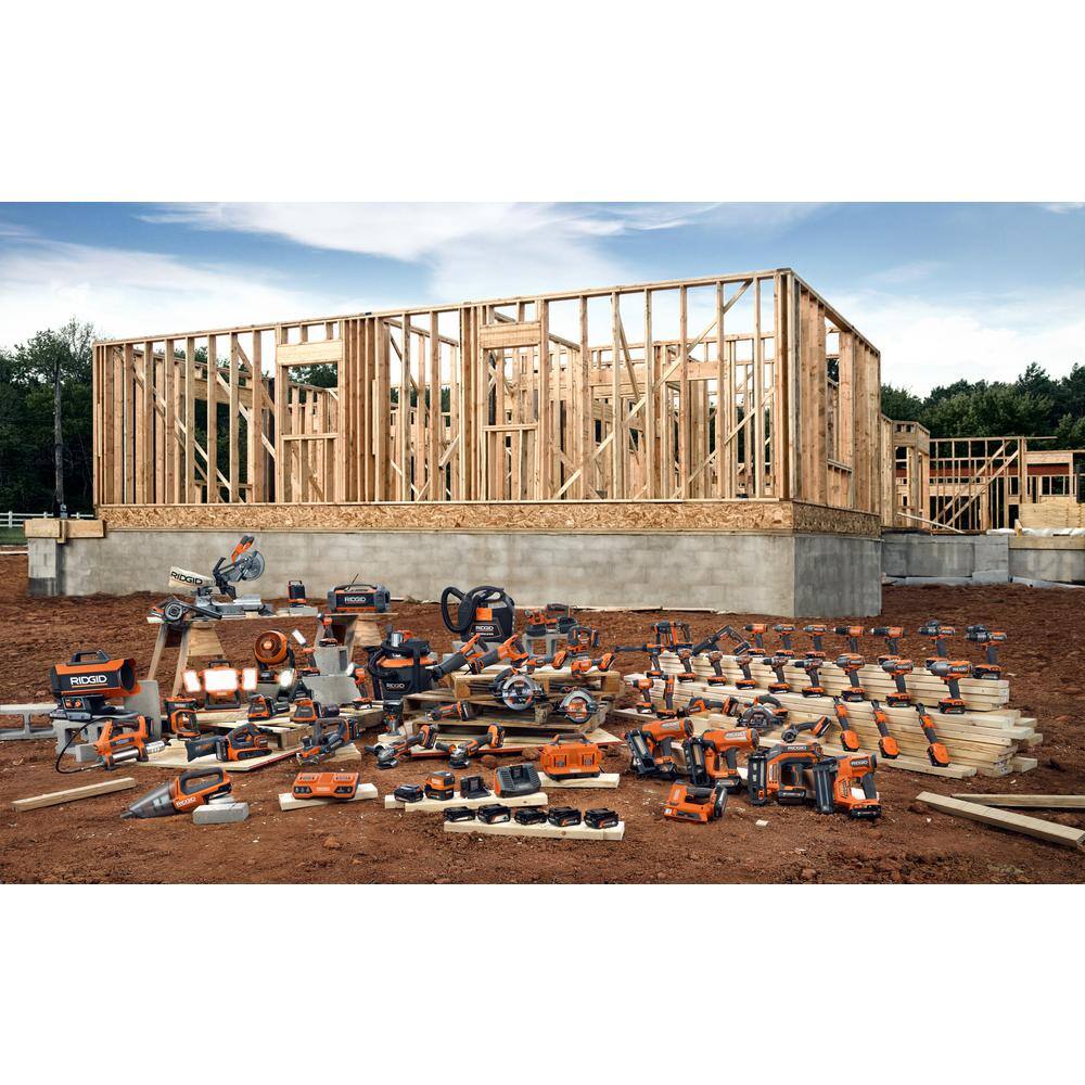 RIDGID 18V 6-Port Sequential Charger with 4.0 Ah Lithium-Ion Battery (2-Pack) AC86096-AC87004P