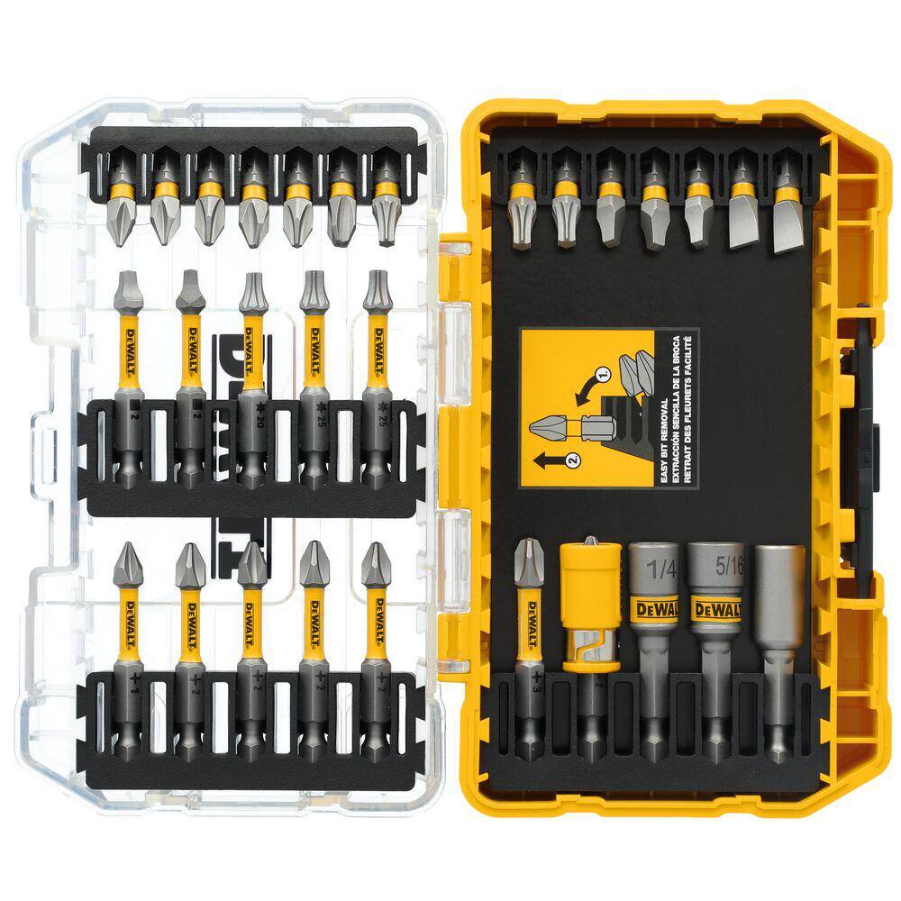 DEWALT ATOMIC 20-Volt Lithium-Ion Cordless Compact 1/2 in. Drill/Driver Kit with 30 Driving Bit Set, 2Ah Battery and Charger DCD794D1WDF30SE