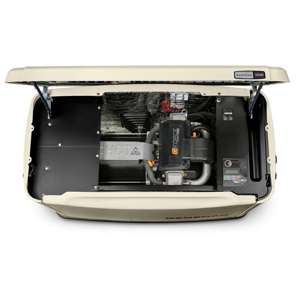 Generac 22,000 Watt - Dual Fuel Air- Cooled Whole House Home Standby Generator, Smart Home Monitoring 7042