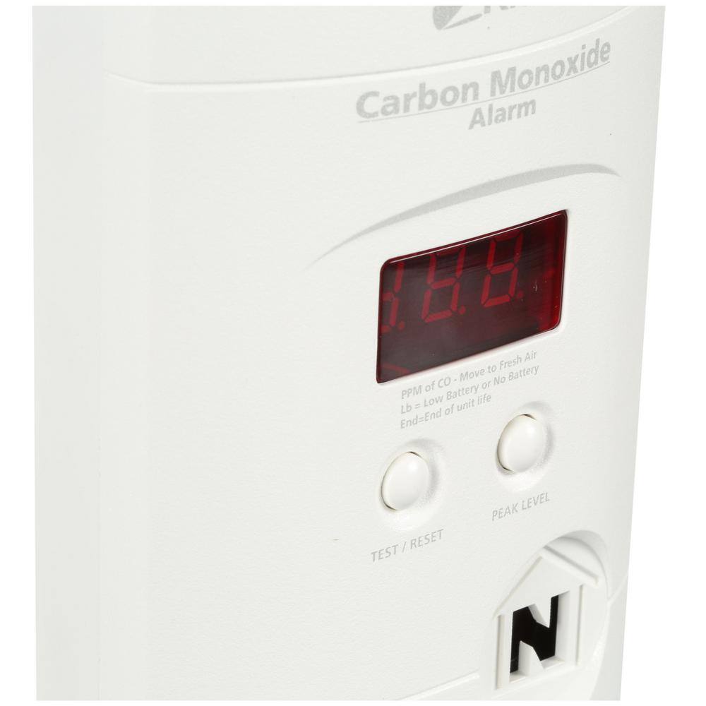 Kidde Firex Plug-in Carbon Monoxide Detector, 9V Battery Backup, Digital Display (6-Pack) 21010620