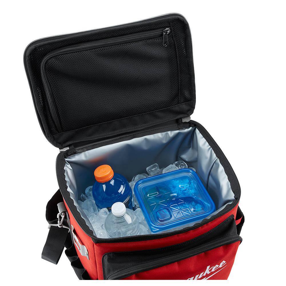 Milwaukee 21 Qt. Soft Sided Jobsite Lunch Cooler with PACKOUT Cooler Bag 48-22-8250-48-22-8302