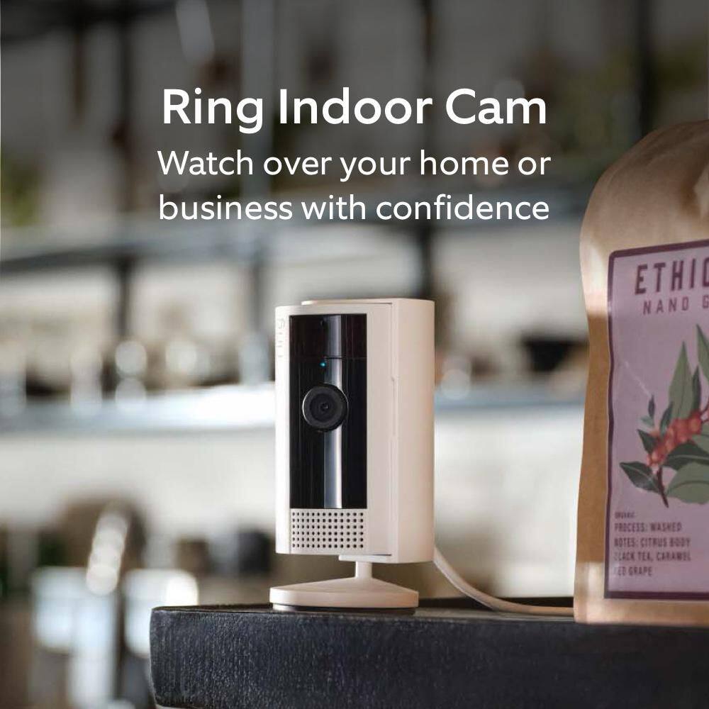 Ring Indoor Cam (2nd Gen) - Plug-In Smart Security Wifi Video Camera, with Privacy Cover, Night Vision, White (2-Pack) B0BFZ9YZR2