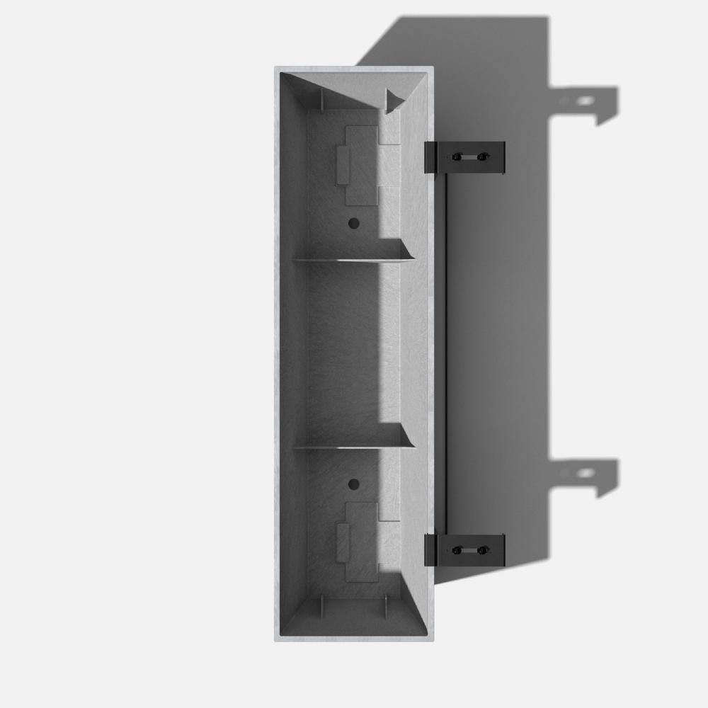 Veradek Pure Medium Gray Plastic Rectangular Railing Planter Box with Drainage Holes (36 in. L x 10 in. W x 11 in. H) (2-Pack) WBRLV36C-2PK