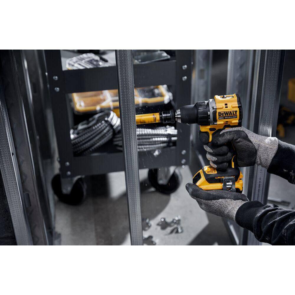 DEWALT ATOMIC 20V Lithium-Ion Cordless Compact 1/2 in. Drill/Driver Kit and Bluetooth Speaker with 2Ah Battery, Charger and Bag DCD794D1WDCR008