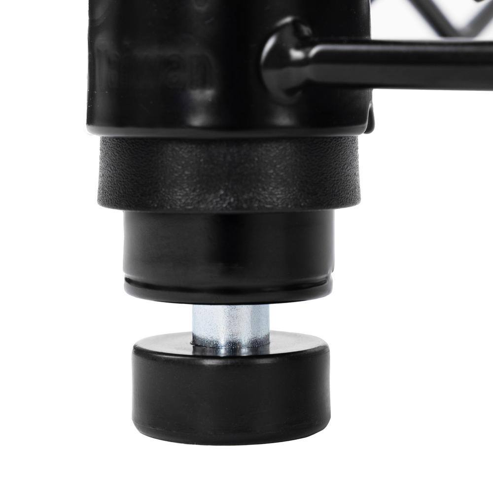 Seville Classics UltraDurable Black 5-Tier NSF-Certified Wire Steel Garage Storage Shelving Unit (60 in. W x 72 in. H x 18 in. D) SHE18602