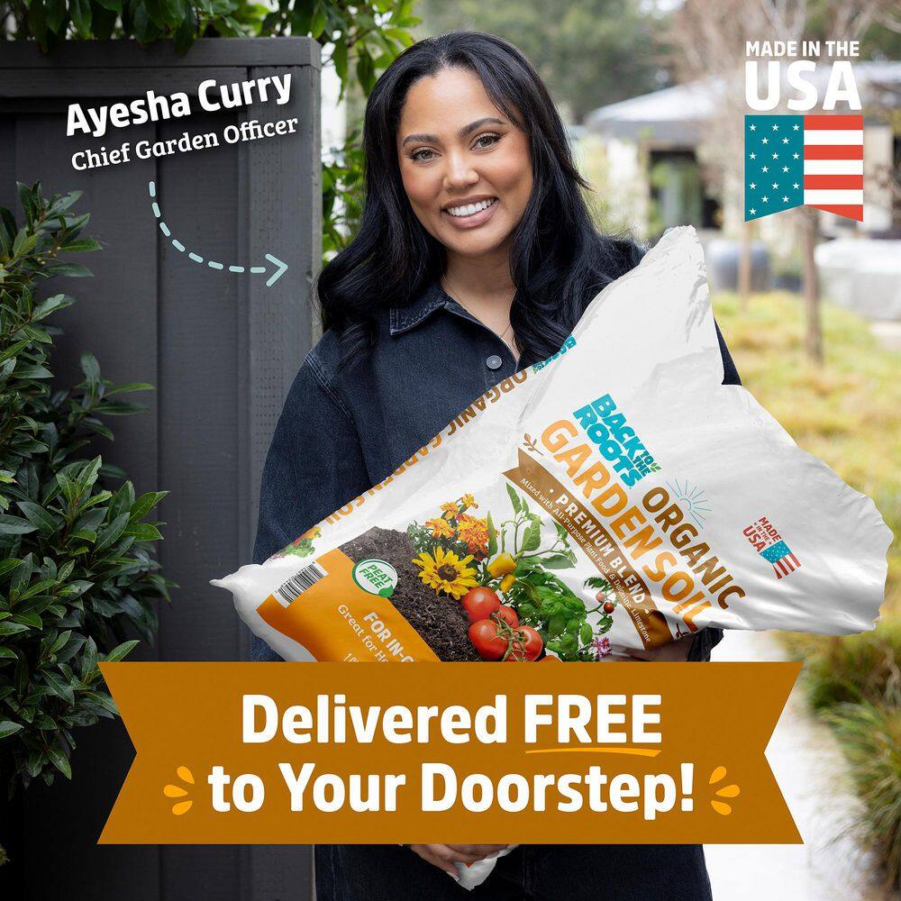 Back to the Roots Organic Garden Soil (2 1 cu.ft. Bags) Peat-Free, Blended with Organic Fertilizer 47070-DS