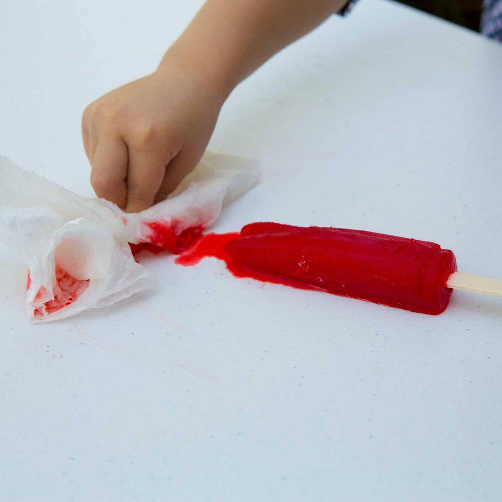 Lifetime Childrens Folding 32.5 in. White Granite Rectangle Powder Coated Steel Picnic Table Seats 4 60239