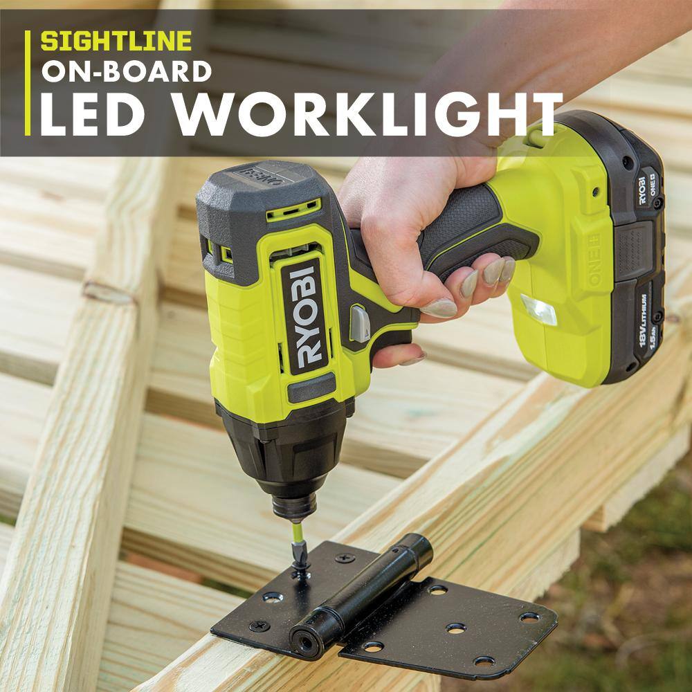 RYOBI ONE+ 18V Cordless 1/4 in. Impact Driver (Tool Only) PCL235B
