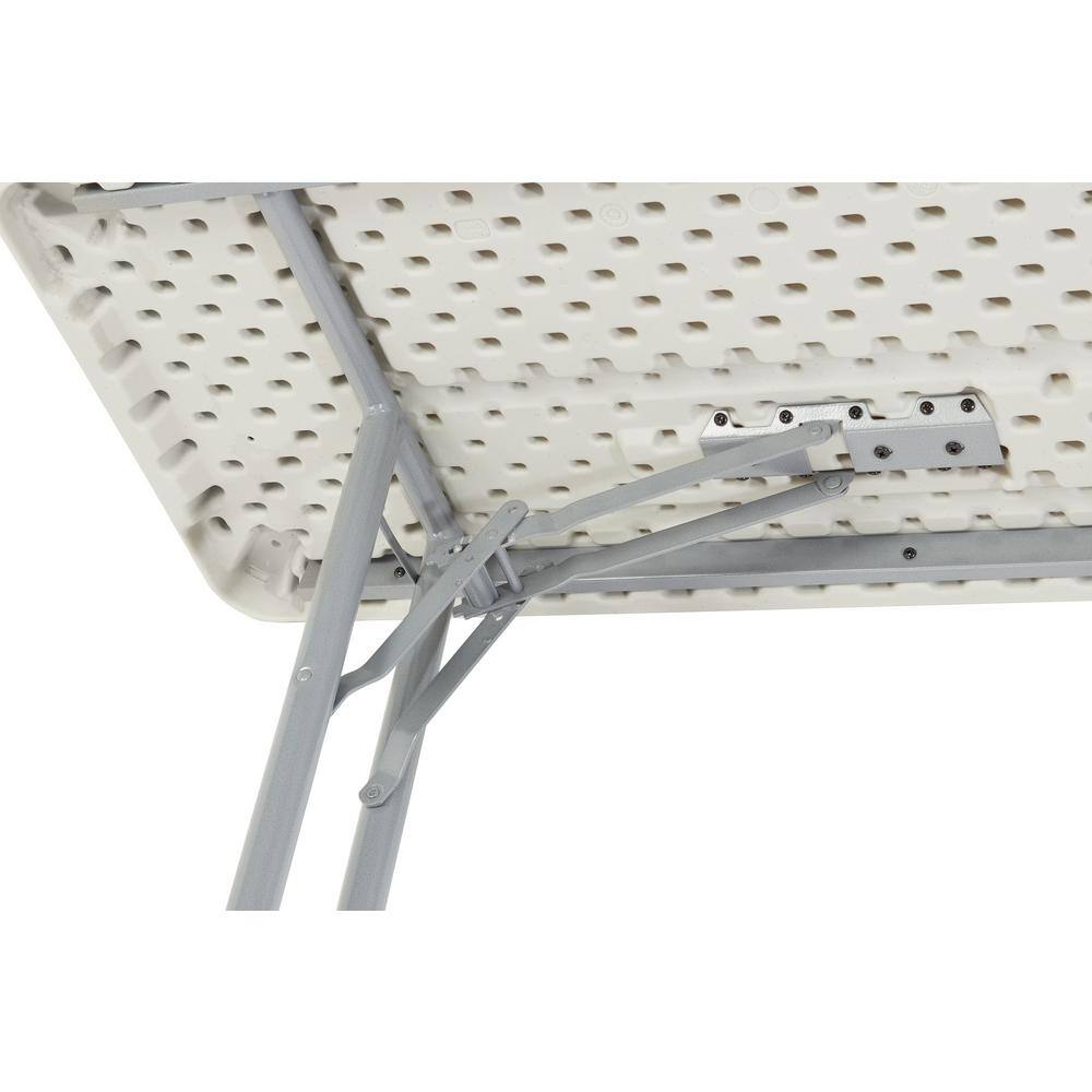 National Public Seating 72 in. Grey Plastic Smooth Surface Folding Seminar Table BT-1872