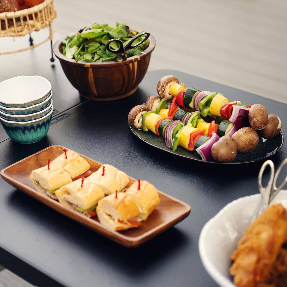 Lifetime 72 in. L Rectangle Black Resin Top Fold-In-Half Table 80788