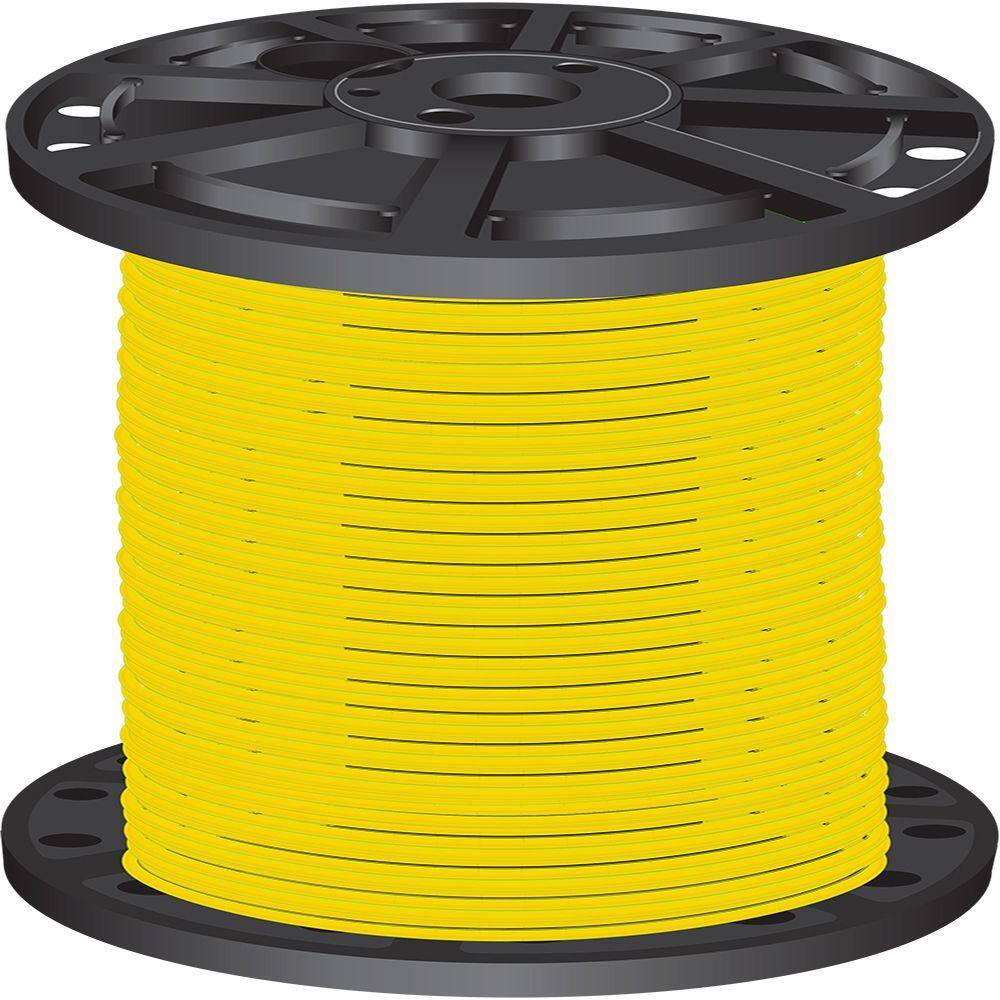 Southwire 2,500 ft. 10 Yellow Stranded CU THHN Wire 22978106
