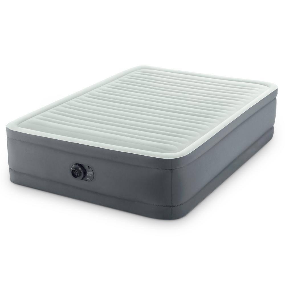 Intex Full PremAire I Fiber-Tech Elevated Air Mattress Bed with Built-In Pump 64903ED
