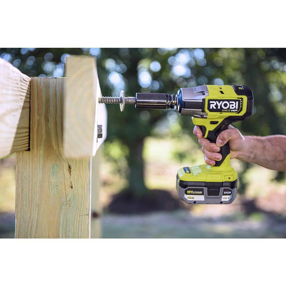 RYOBI ONE+ HP 18V Brushless Cordless 4-Mode 1/2 in. Impact Wrench (Tool Only) P262