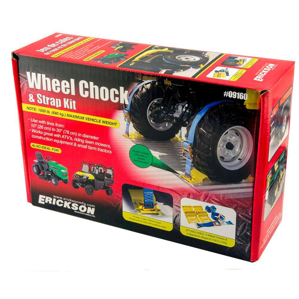 Erickson 7.5 ft. x 2 in. E-track ATV Strap with 4 in. E-track Kit 09160