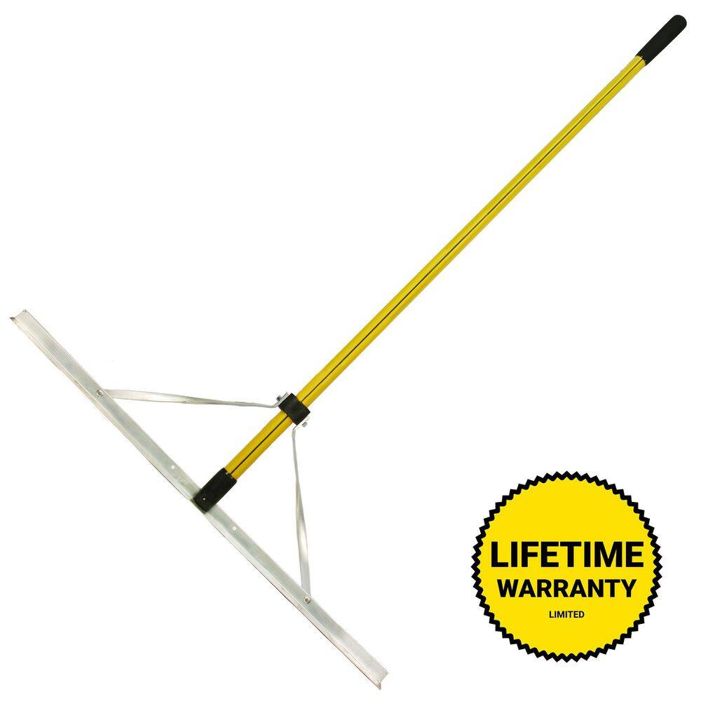 Nupla Heavy-Duty Landscape Rake with 60 in. Classic Fiberglass Handle 69240