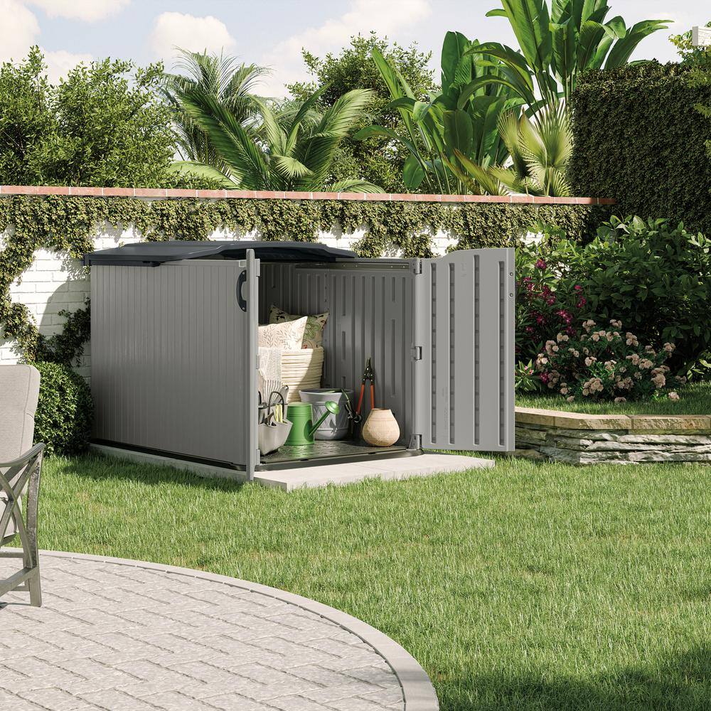 Suncast Glide Top 5 ft. W x 7 ft. D Plastic Shed (31.84 sq. ft.) BMS4950D