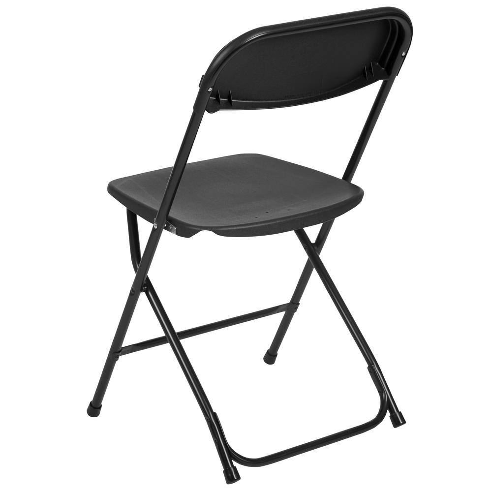 Carnegy Avenue Black Metal Folding Chairs CGA-LE-487293-BL-HD