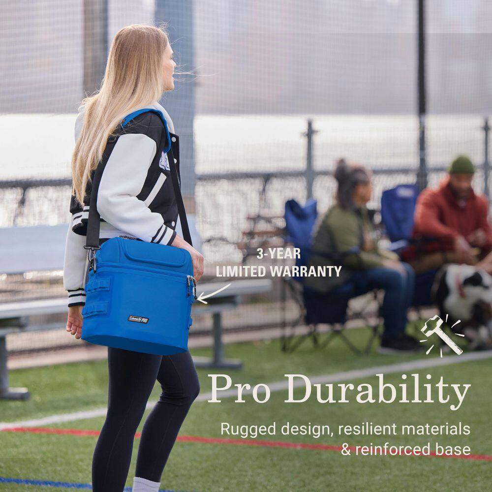 Coleman Pro 10.6 qt. (16-Can) Soft Cooler in Neptune 2213879