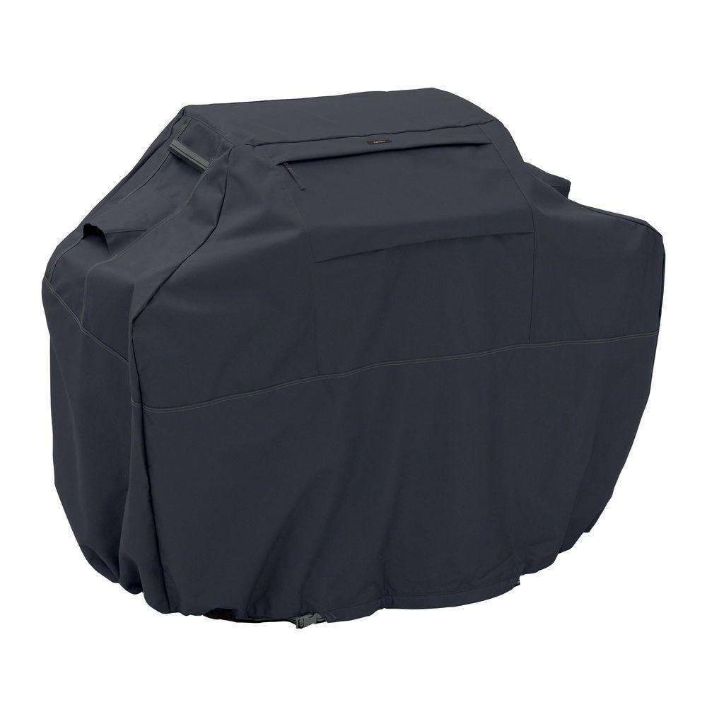 Classic Accessories Ravenna 72 in. L x 26 in. D x 51 in. H BBQ Grill Cover in Black 55-393-060401-EC