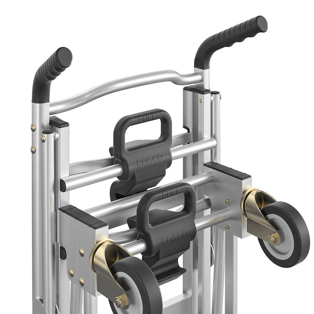 Cosco 1000 lb. 3-In-1 Aluminum Assisted Hand Truck with Flat Free Wheels 12312ABL1E