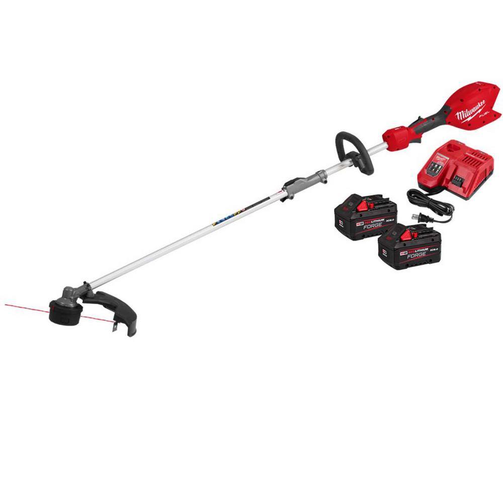 Milwaukee M18 FUEL 18V 16 in. Brushless Cordless Battery Powered QUIK-LOK String Trimmer w/ (2) 8.0 Ah FORGE Batteries, Charger 3016-21ST-48-11-1881