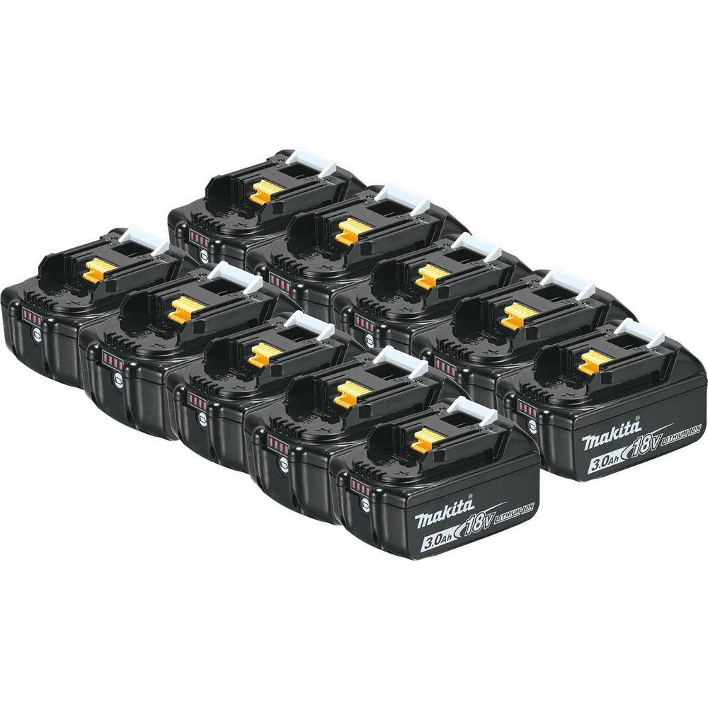 Makita 18V LXT 3.0 Ah Lithium-Ion Battery (10-Pack) BL1830B-10